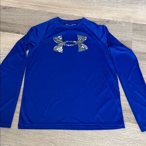 GUC Under Armour Youth L Royal Blue Longsleeve T-shirt